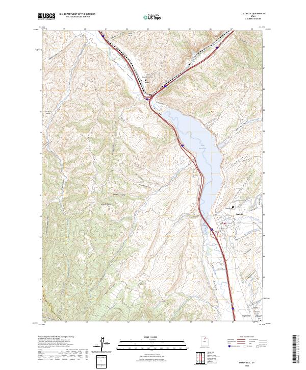 USGS Topographic Map – Coalville