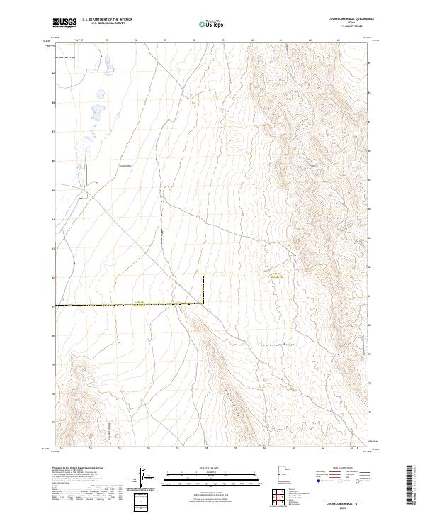 USGS Topographic Map – Cockscomb Ridge