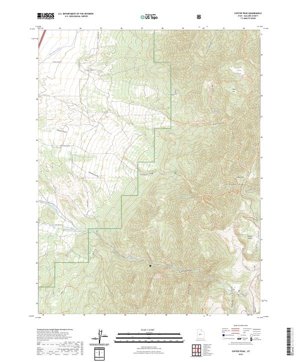 USGS Topographic Map – Coffee Peak