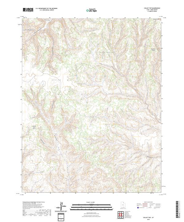 USGS Topographic Map – Collet Top