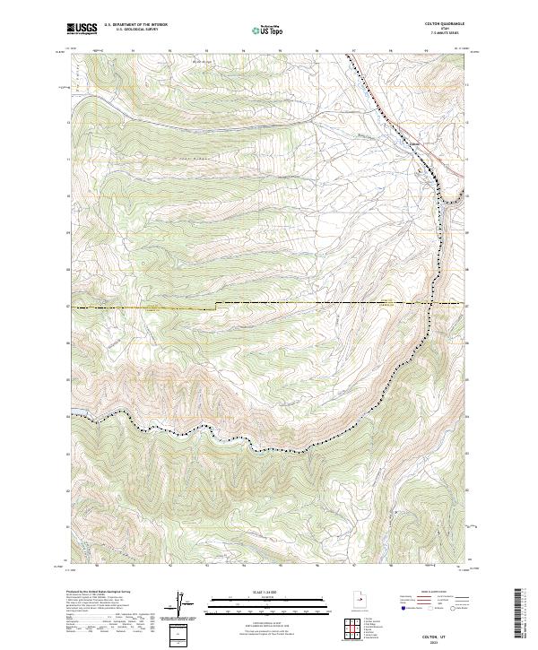 USGS Topographic Map – Colton