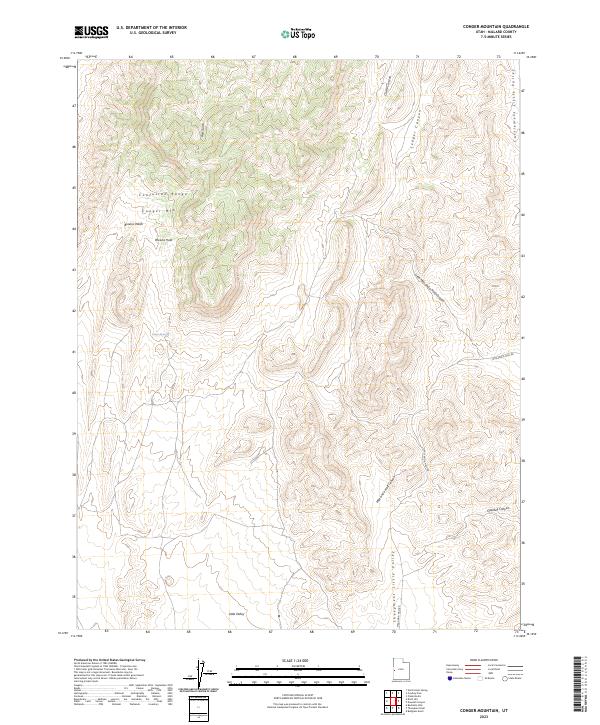 USGS Topographic Map – Conger Mountain