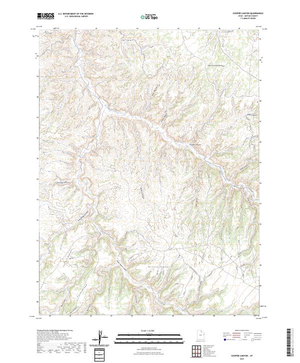 USGS Topographic Map – Cooper Canyon