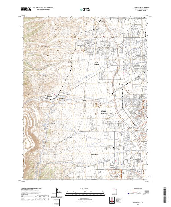 USGS Topographic Map – Copperton