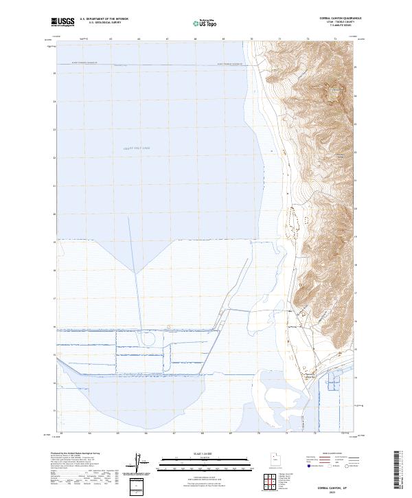 USGS Topographic Map – Corral Canyon