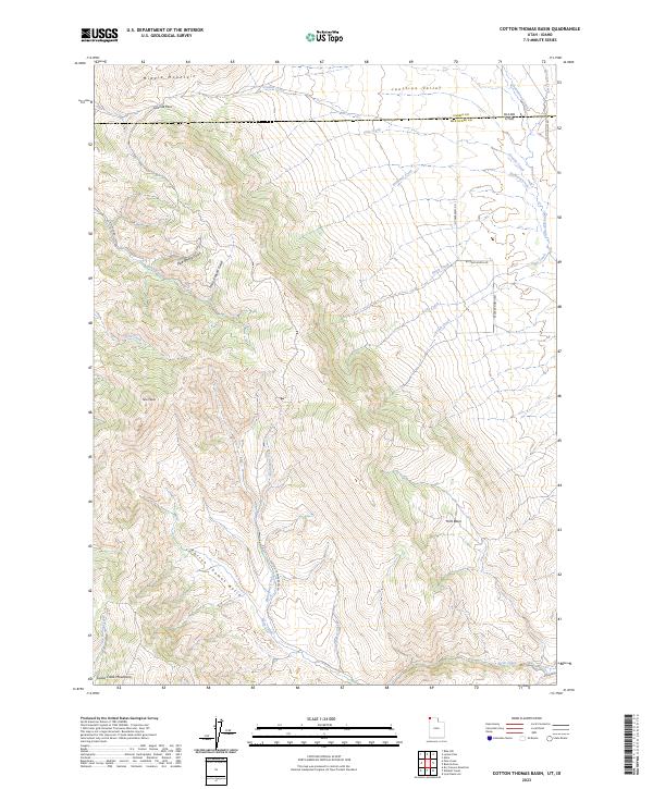 USGS Topographic Map – Cotton Thomas Basin