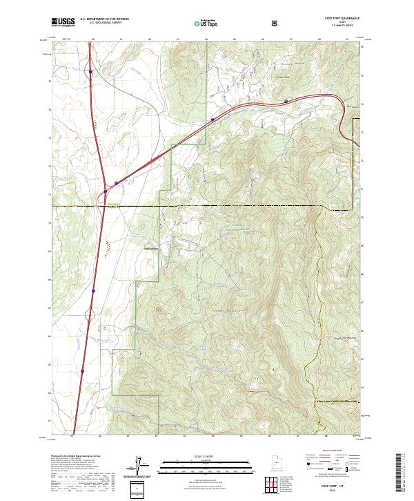 USGS Topographic Map – Cove Fort