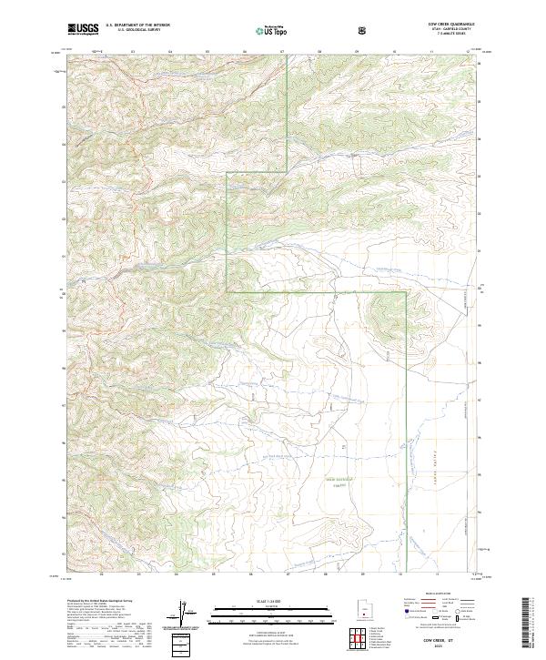 USGS Topographic Map – Cow Creek