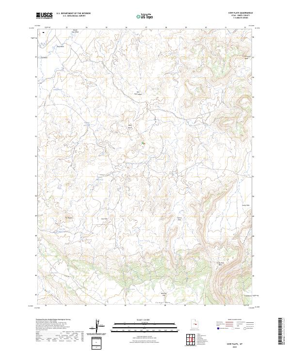 USGS Topographic Map – Cow Flats