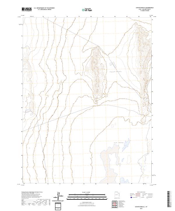 USGS Topographic Map – Coyote Knolls