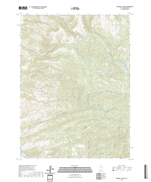 USGS Topographic Map – Crandall Canyon