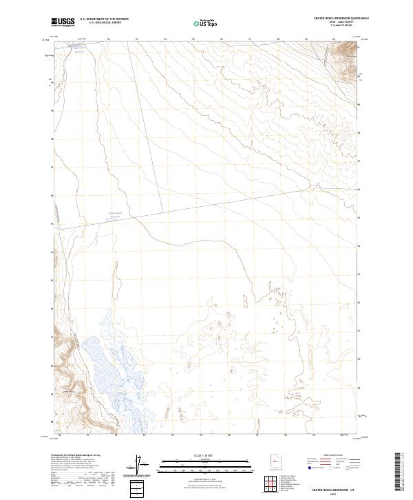 USGS Topographic Map – Crater Bench Reservoir