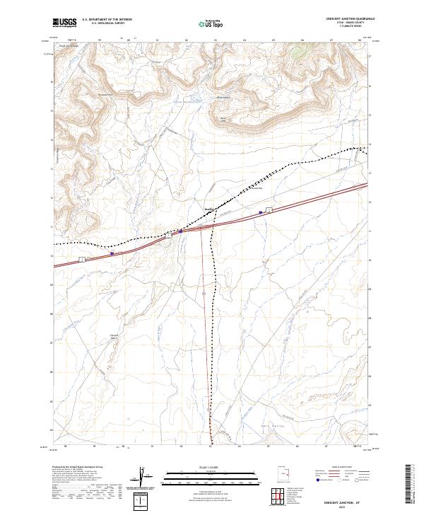 USGS Topographic Map – Crescent Junction