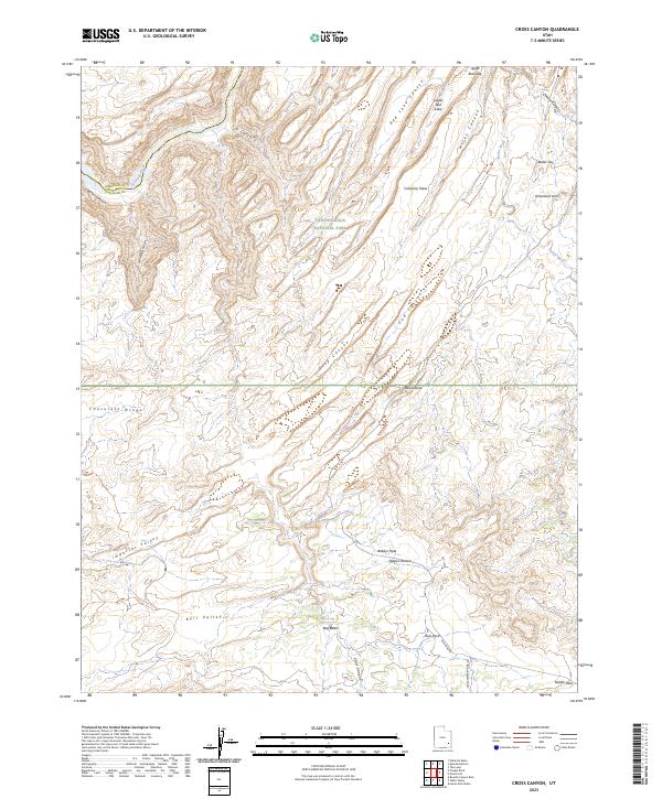 USGS Topographic Map – Cross Canyon