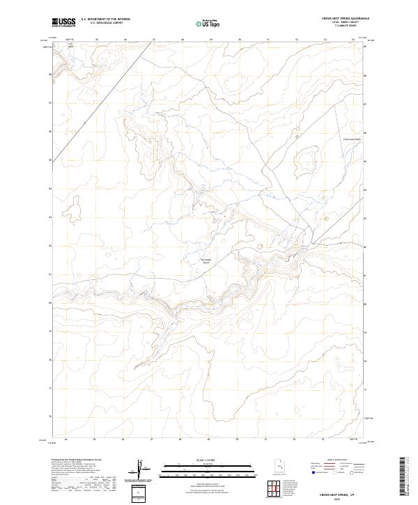 USGS Topographic Map – Crows Nest Spring