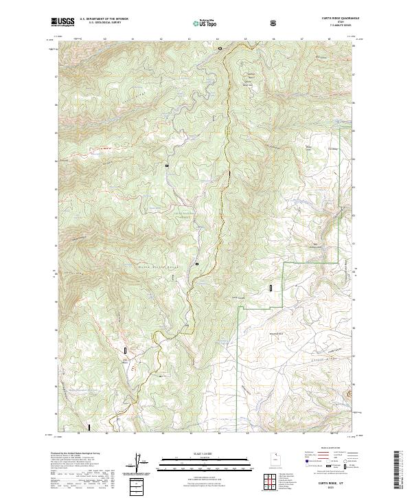 USGS Topographic Map – Curtis Ridge