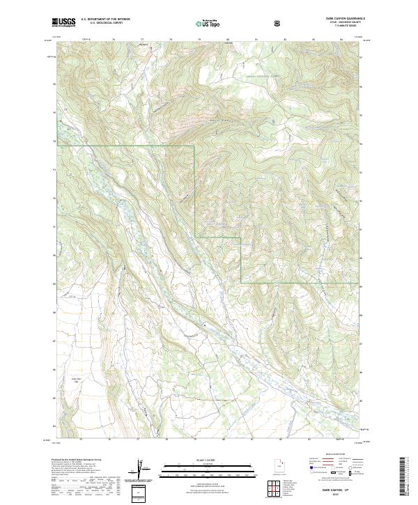 USGS Topographic Map – Dark Canyon