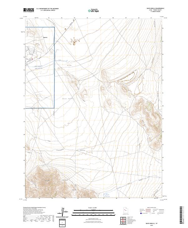 USGS Topographic Map – Davis Knolls