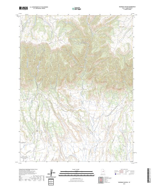 USGS Topographic Map – Deadman Canyon