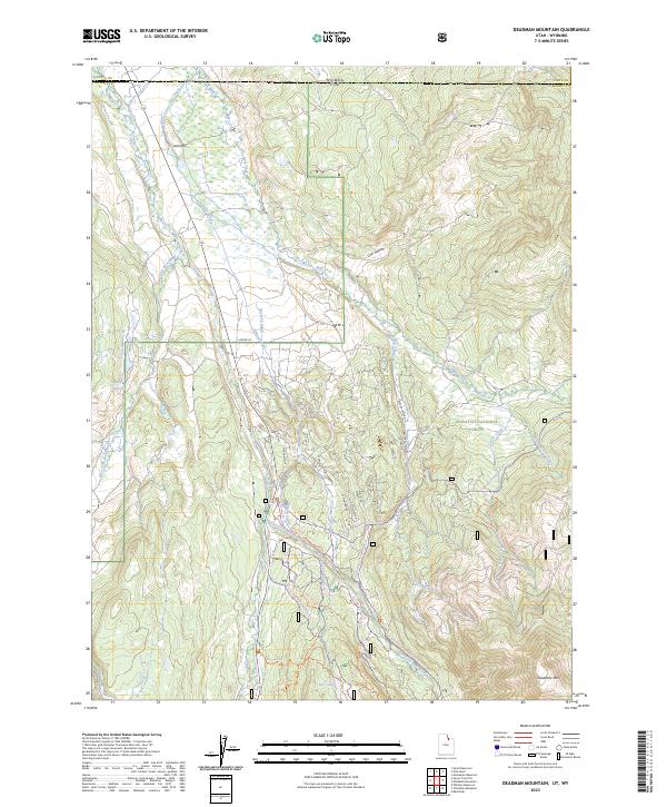 USGS Topographic Map – Deadman Mountain