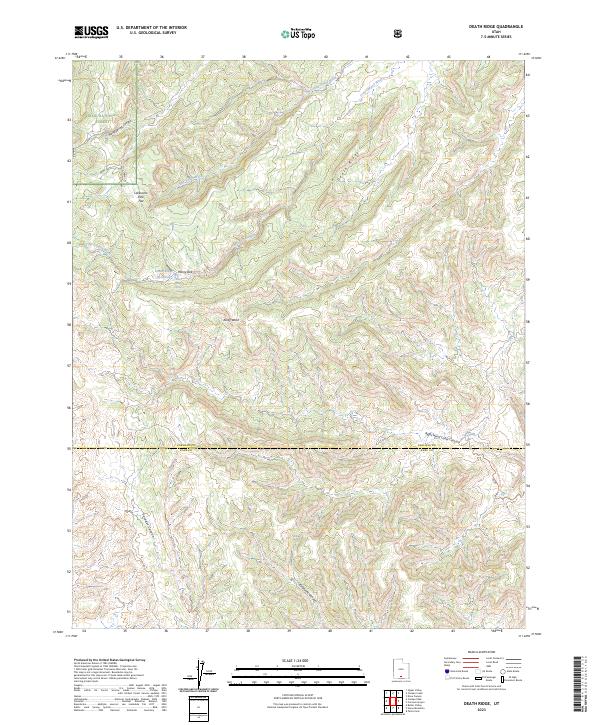 USGS Topographic Map – Death Ridge