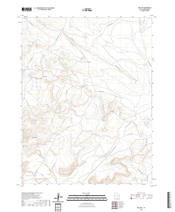 USGS Topographic Map – Dee Pass