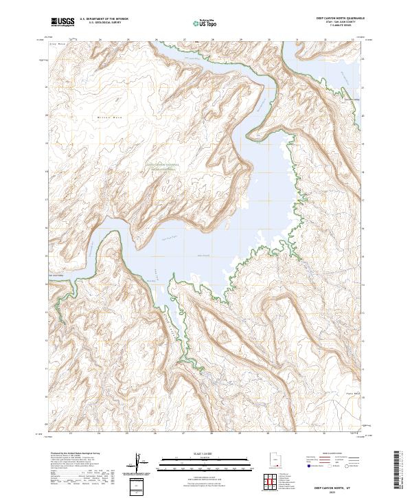 USGS Topographic Map – Deep Canyon North