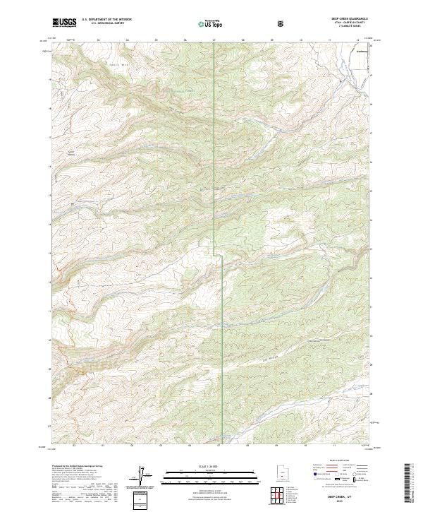 USGS Topographic Map – Deep Creek