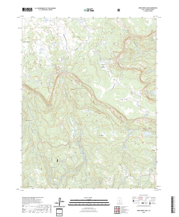 USGS Topographic Map – Deer Creek Lake