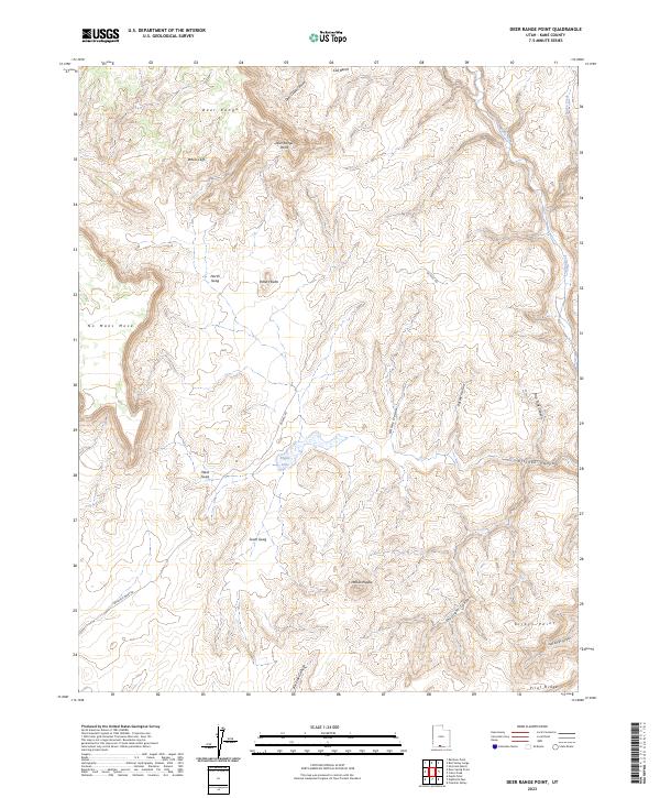 USGS Topographic Map – Deer Range Point