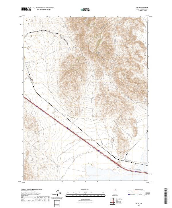 USGS Topographic Map – Delle