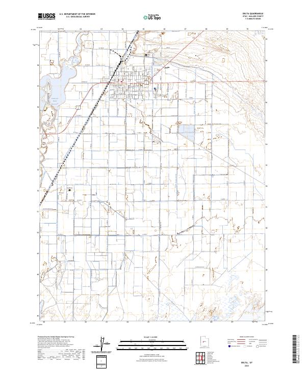 USGS Topographic Map – Delta