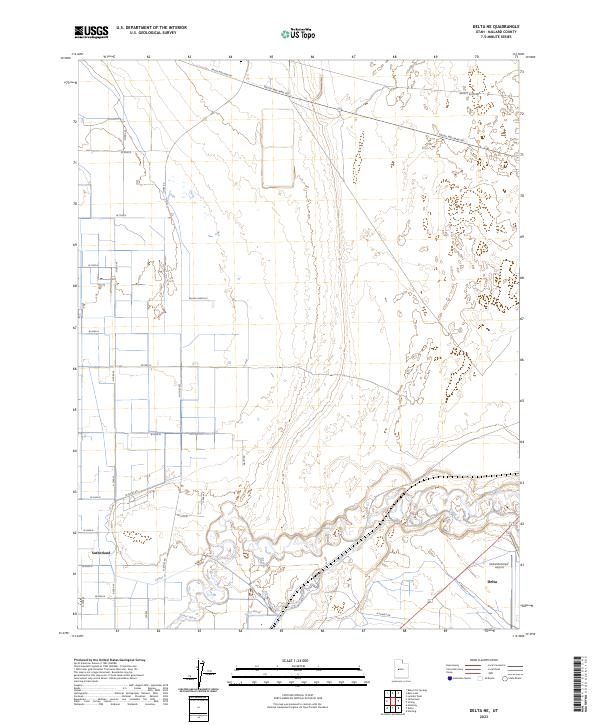 USGS Topographic Map – Delta NE