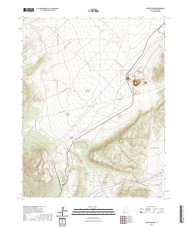 USGS Topographic Map – Desert Mound