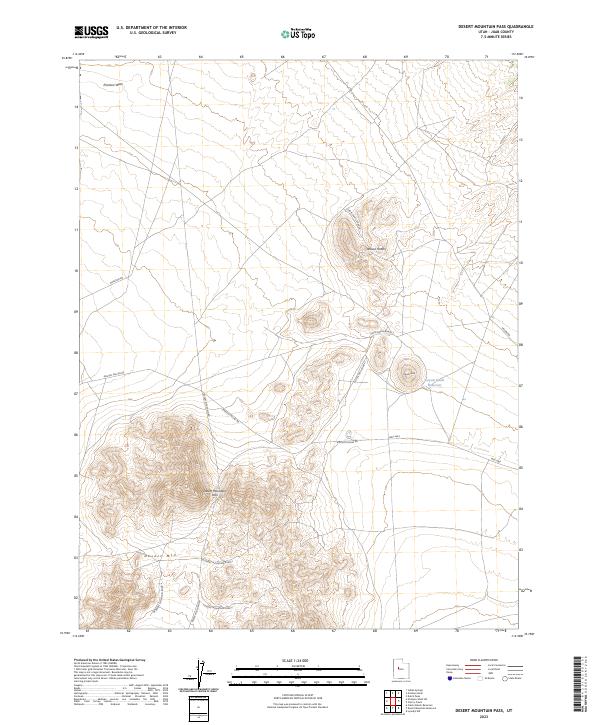 USGS Topographic Map – Desert Mountain Pass