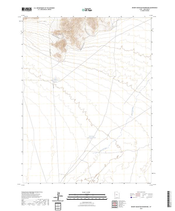 USGS Topographic Map – Desert Mountain Reservoir