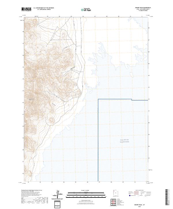 USGS Topographic Map – Desert Peak