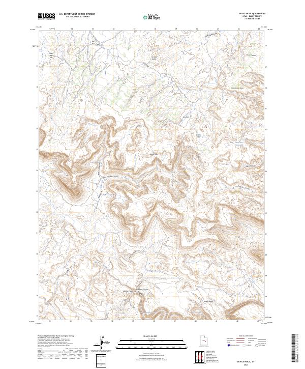 USGS Topographic Map – Devils Hole