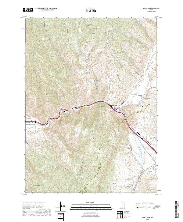 USGS Topographic Map – Devils Slide