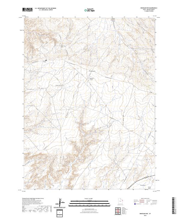 2023 Map of Dinosaur NW, 2023 Print