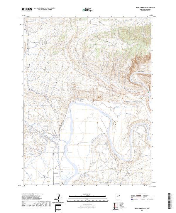 USGS Topographic Map – Dinosaur Quarry