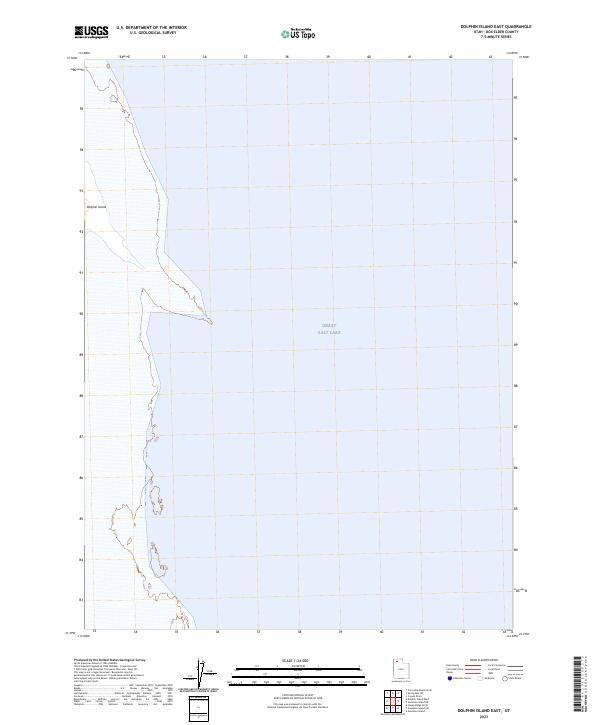 2023 Map of Dolphin Island East, 2023 Print