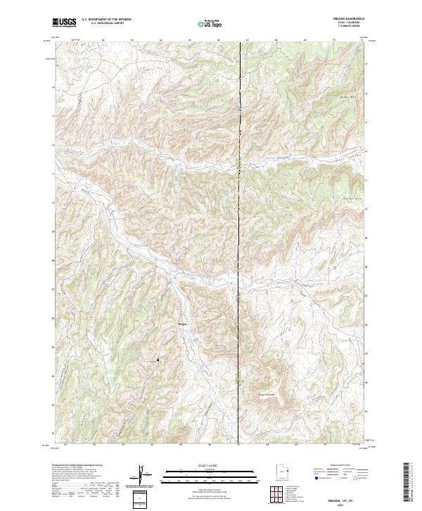 USGS Topographic Map – Dragon