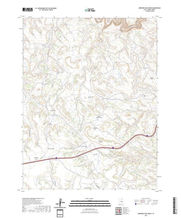 USGS Topographic Map – Drowned Hole Draw