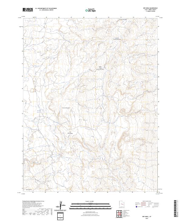 USGS Topographic Map – Dry Mesa