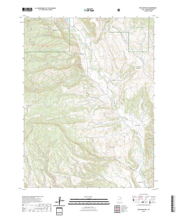 USGS Topographic Map – Dry Mountain