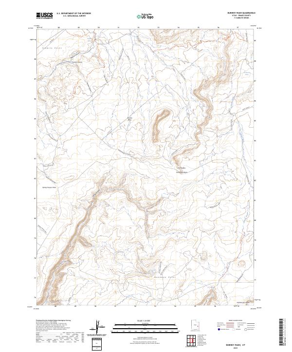 USGS Topographic Map – Dubinky Wash