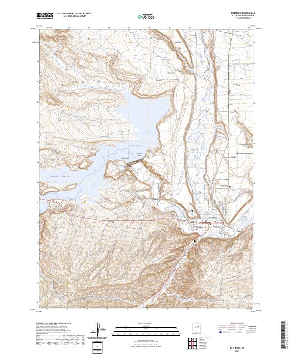USGS Topographic Map – Duchesne