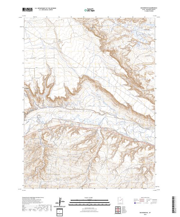 USGS Topographic Map – Duchesne NE