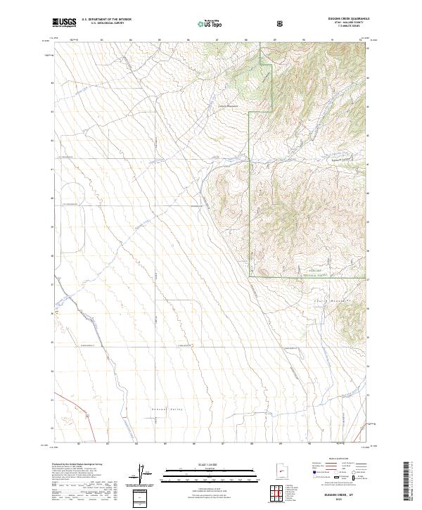 USGS Topographic Map – Duggins Creek
